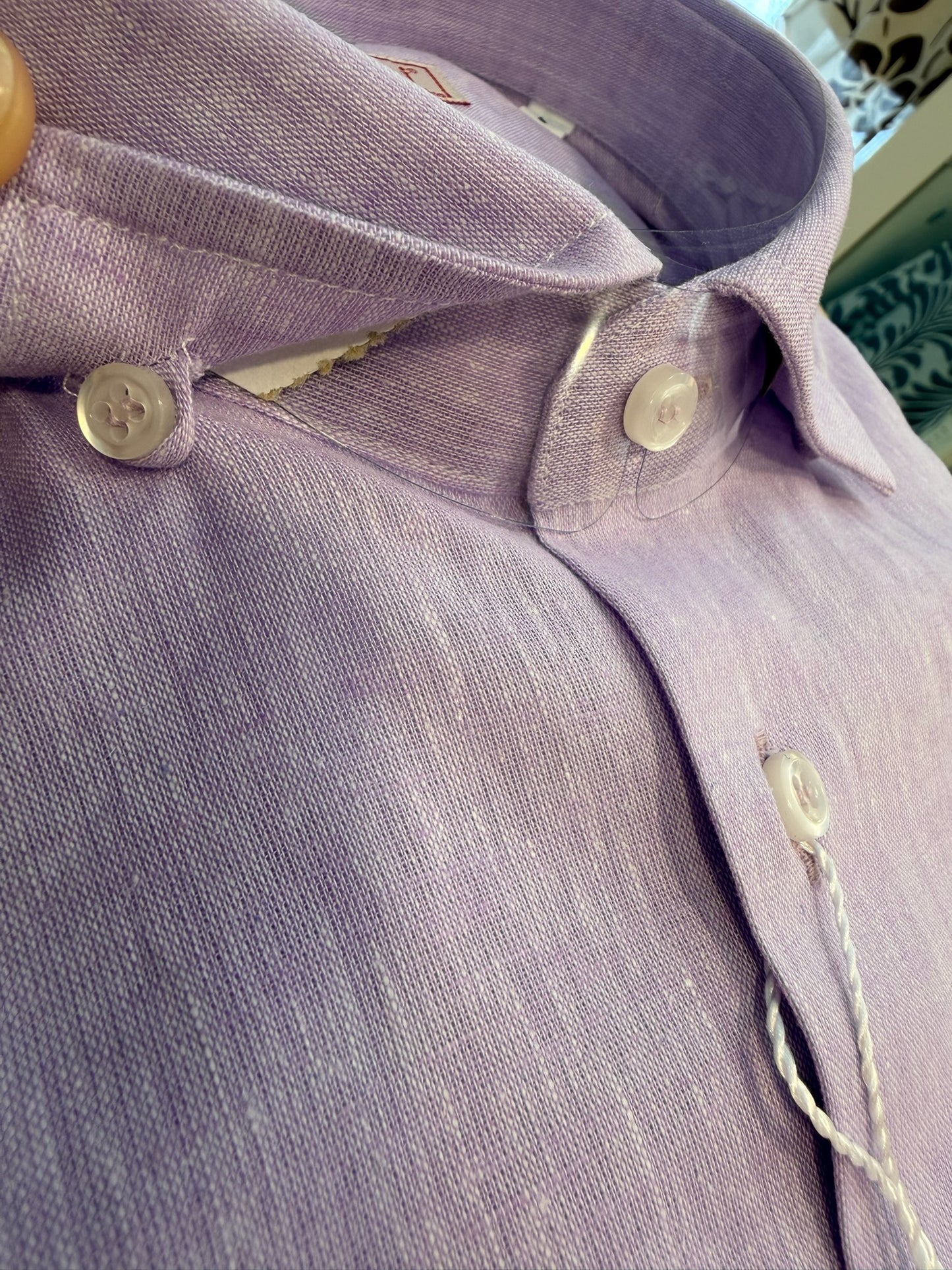 LINO/COTONE lilla collo francese picc