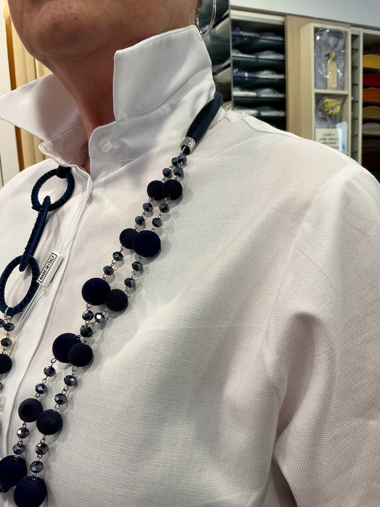 TOTI Oxford stretch bianco
