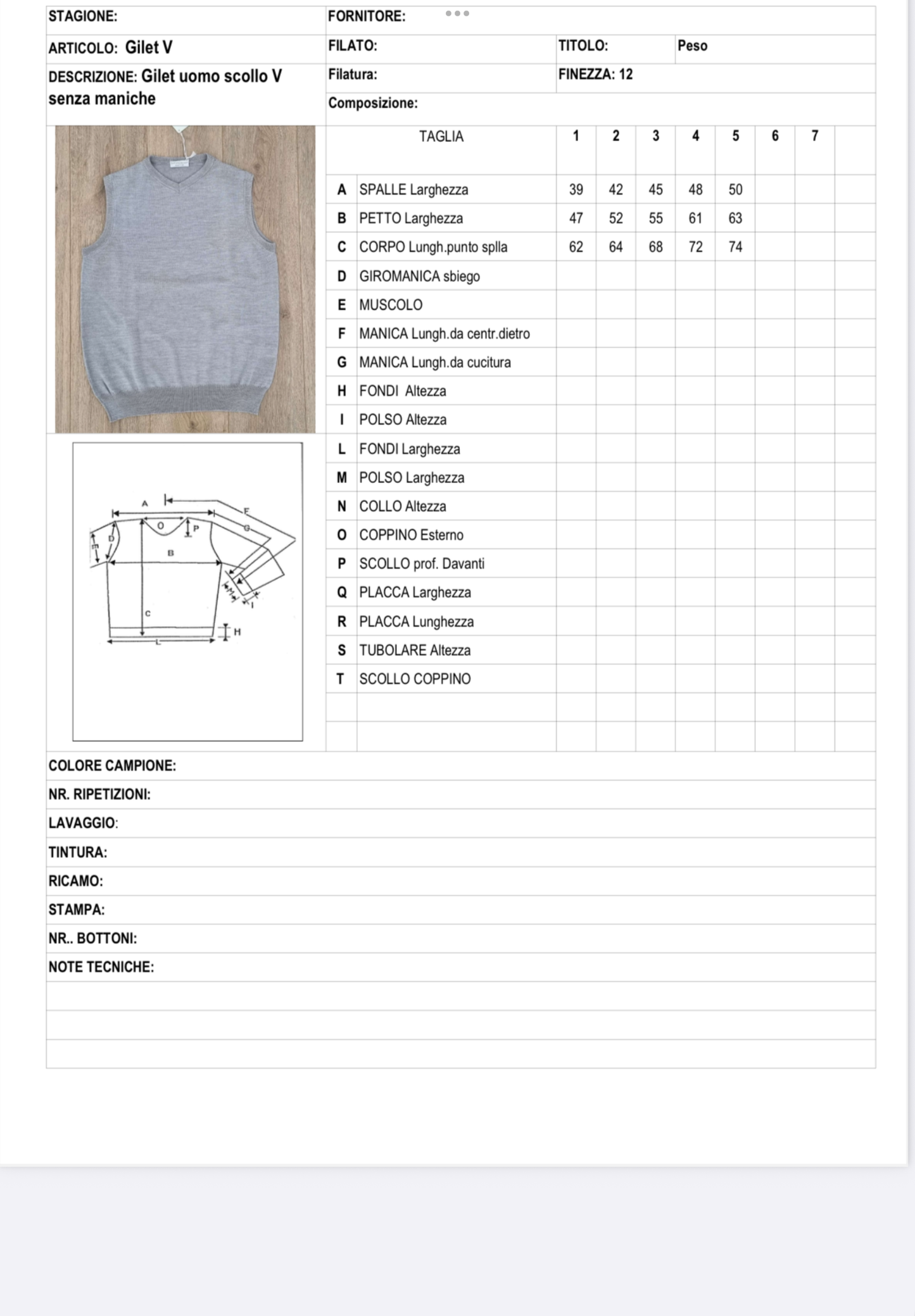GILET con piccolo scollo a V METÀ PREZZO