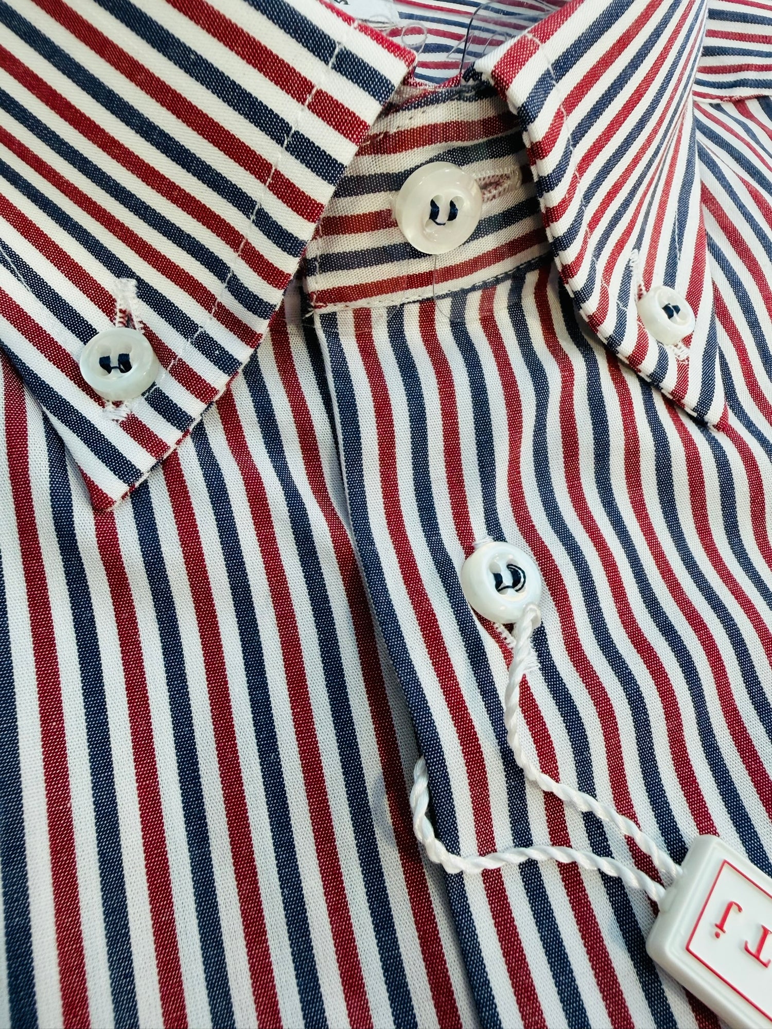 UOMO cotone collo BOTTON DOWN