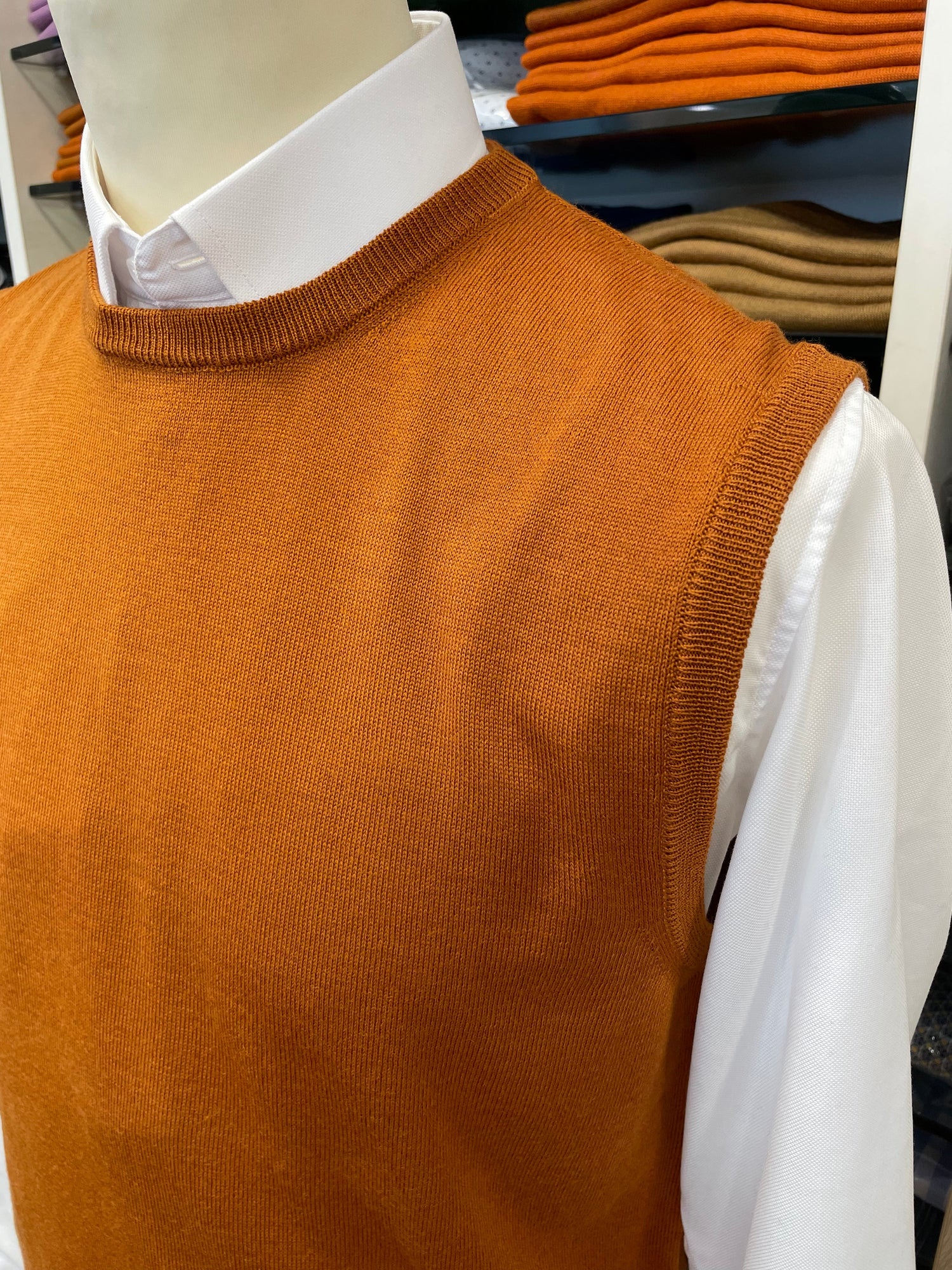 Gilet girocollo