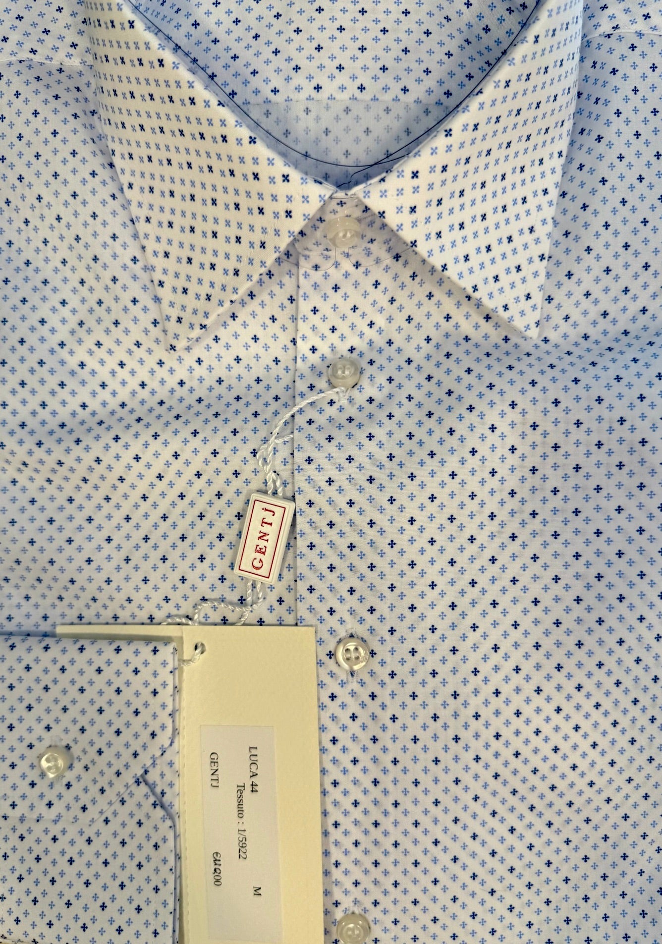 Microfantasia bianco/blu 5922
