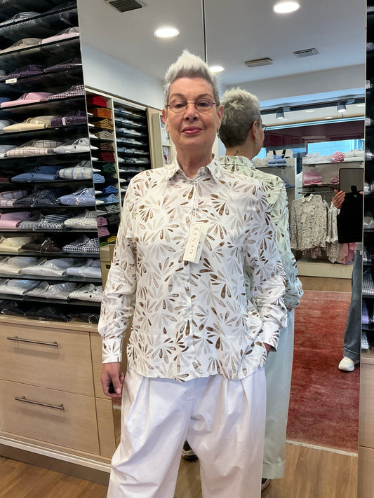 EDRY viscosa petali toni beige/marroni