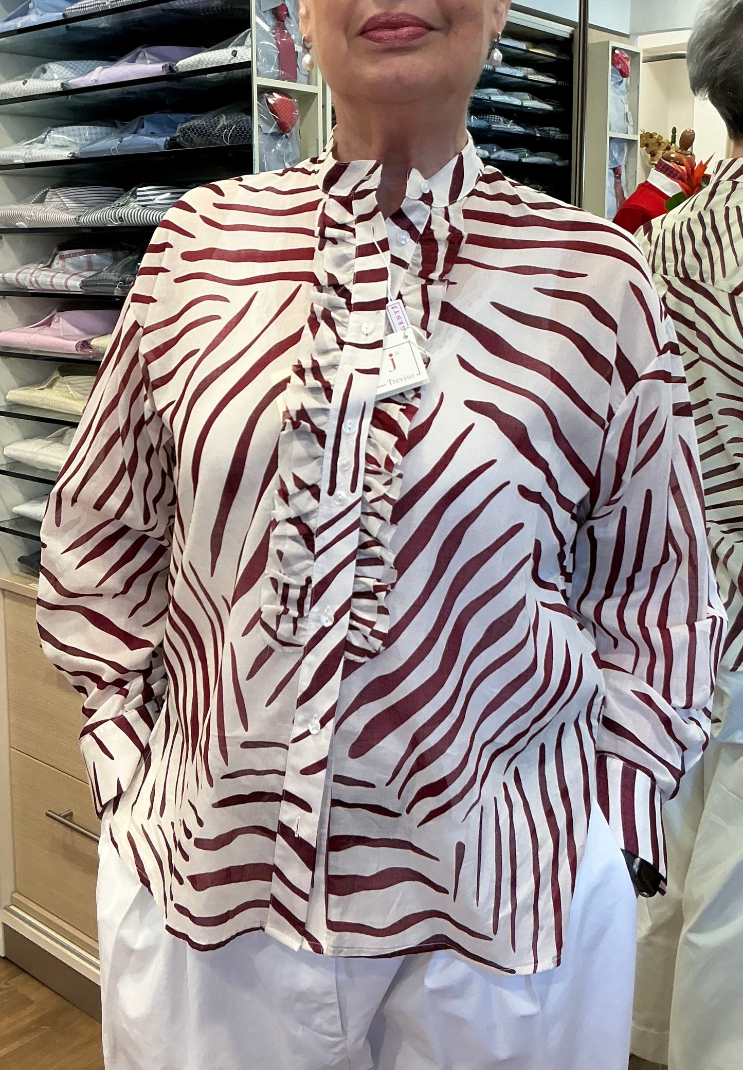 EMMA Safari panna/bordeaux