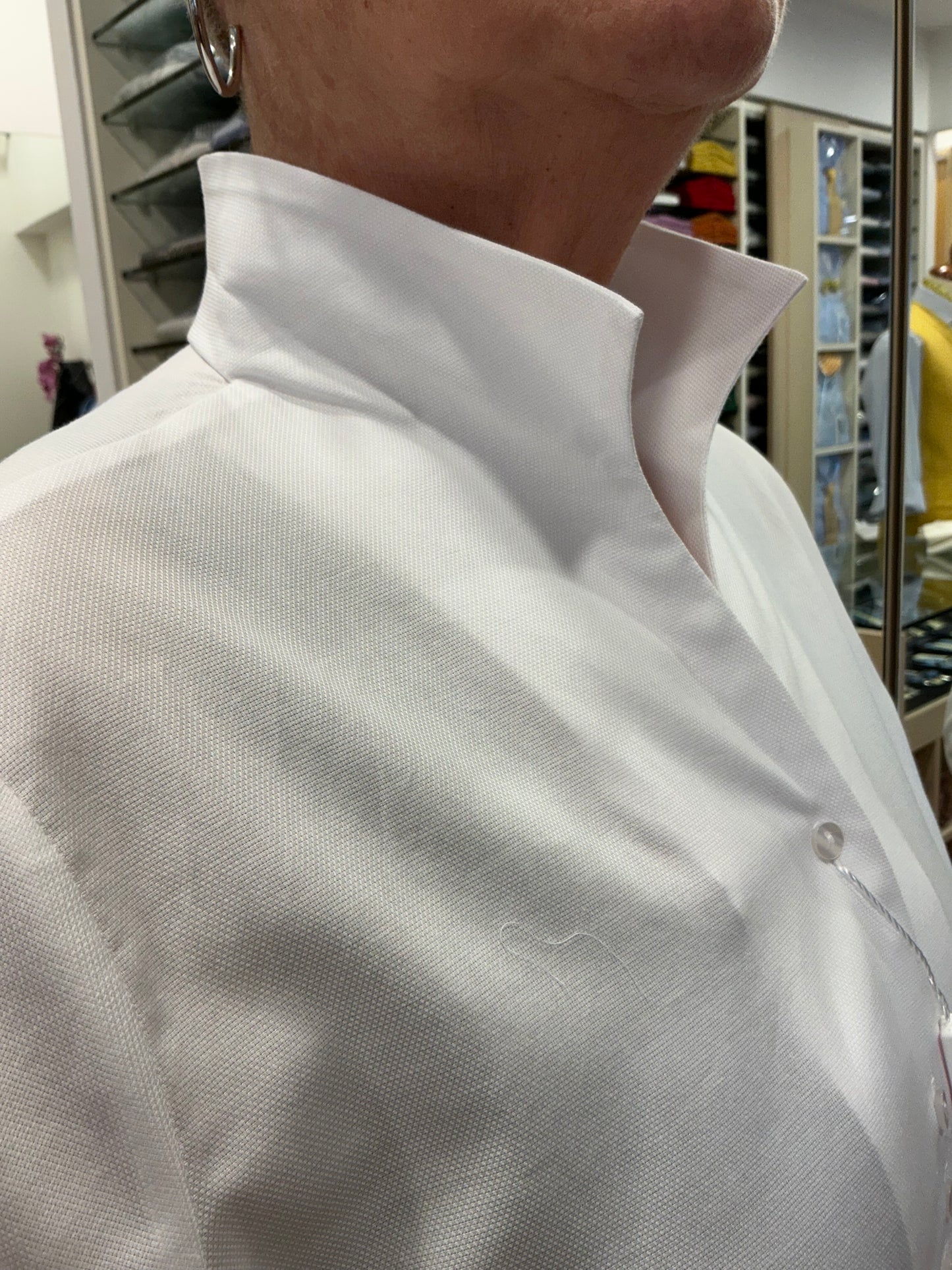 ROSI Oxford stretch bianco