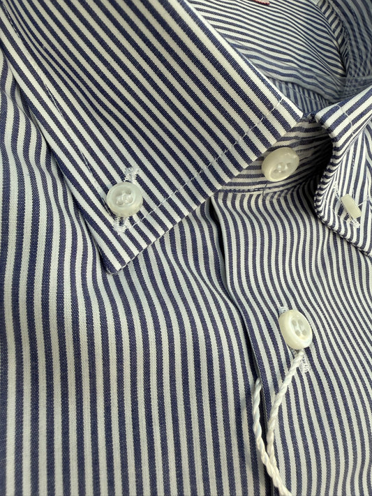 Righine blu 6003 collo BOTTON DOWN