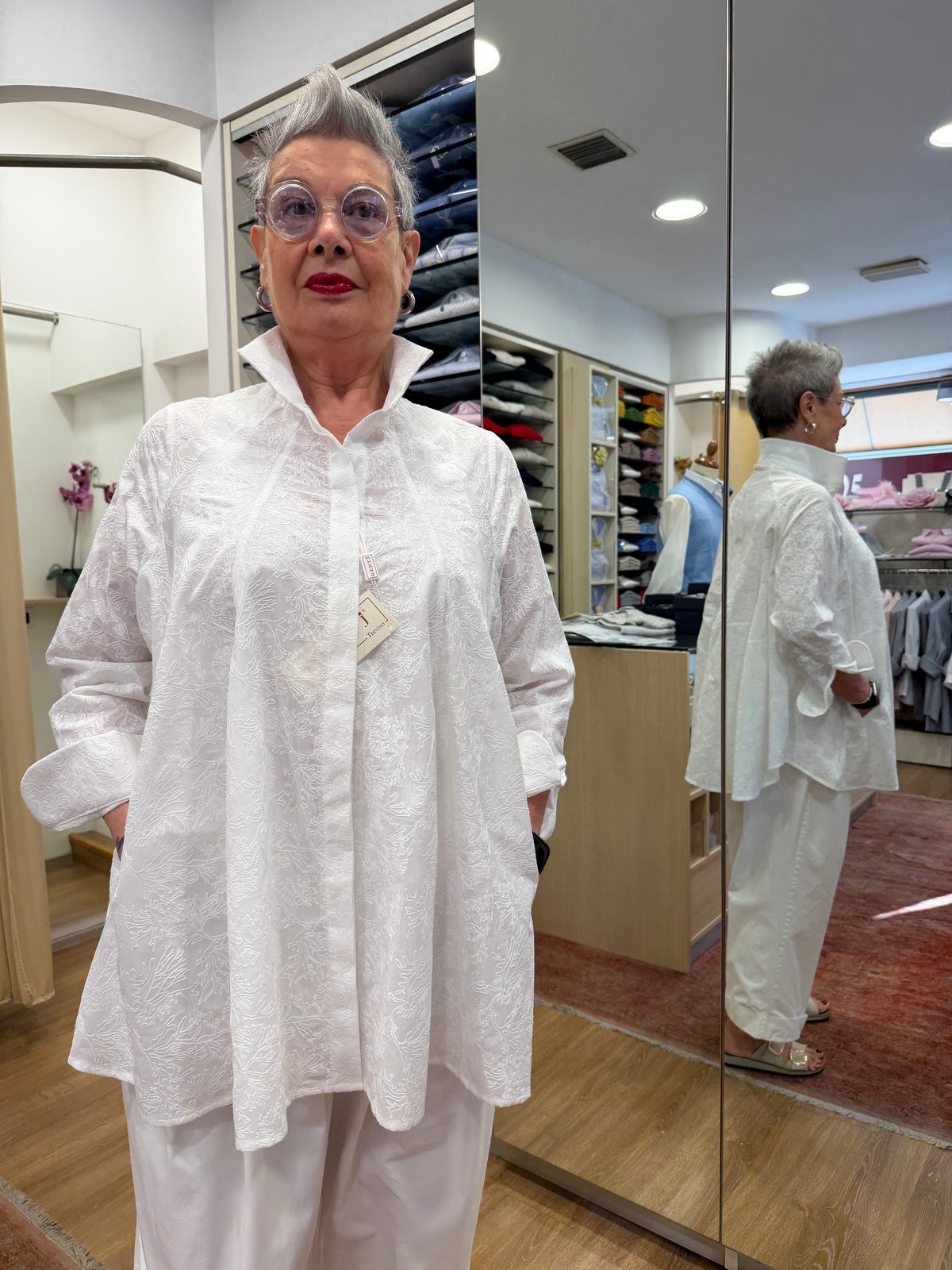 MARIA voile bianco ricamato