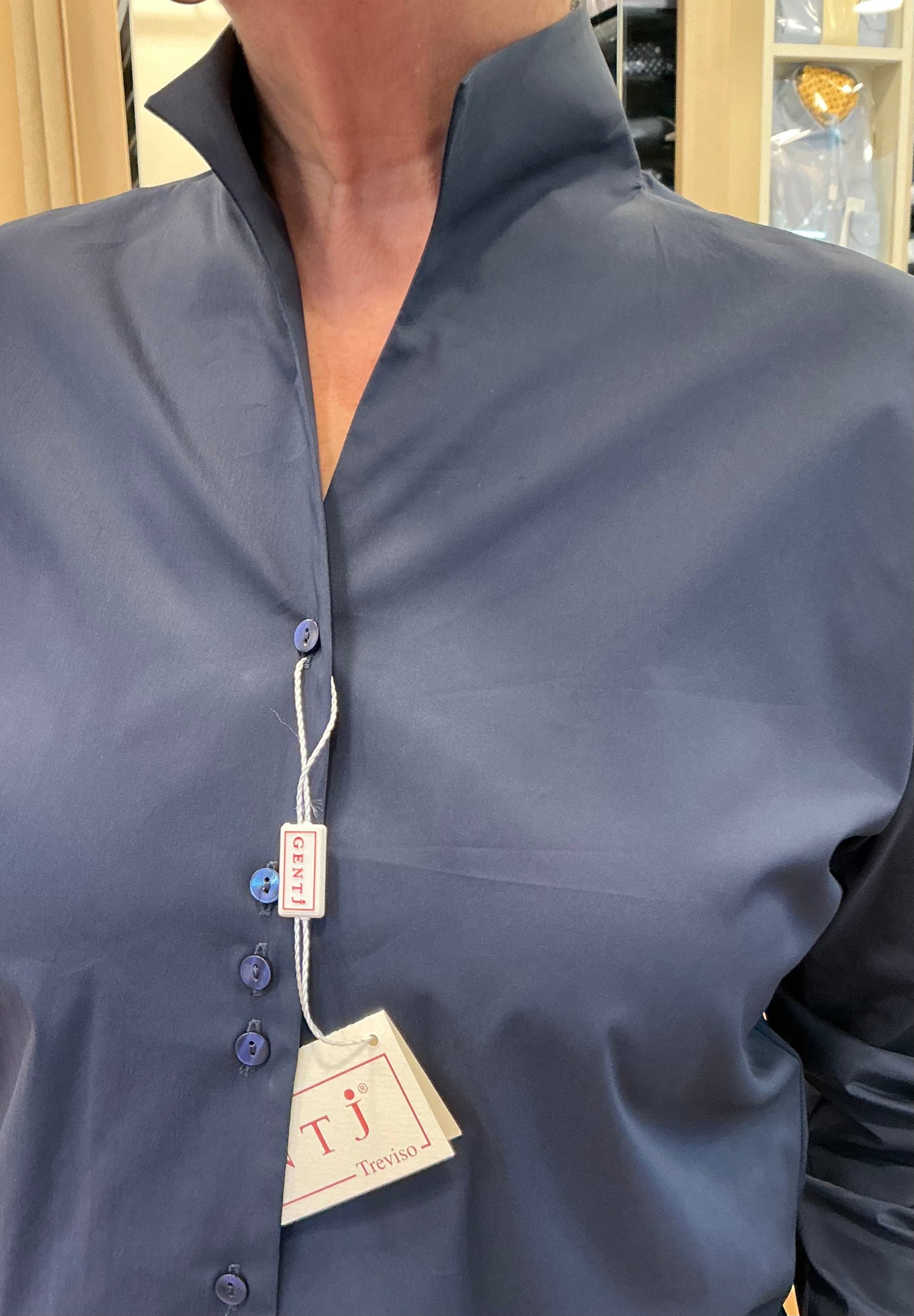 ROSI cotone stretch blu