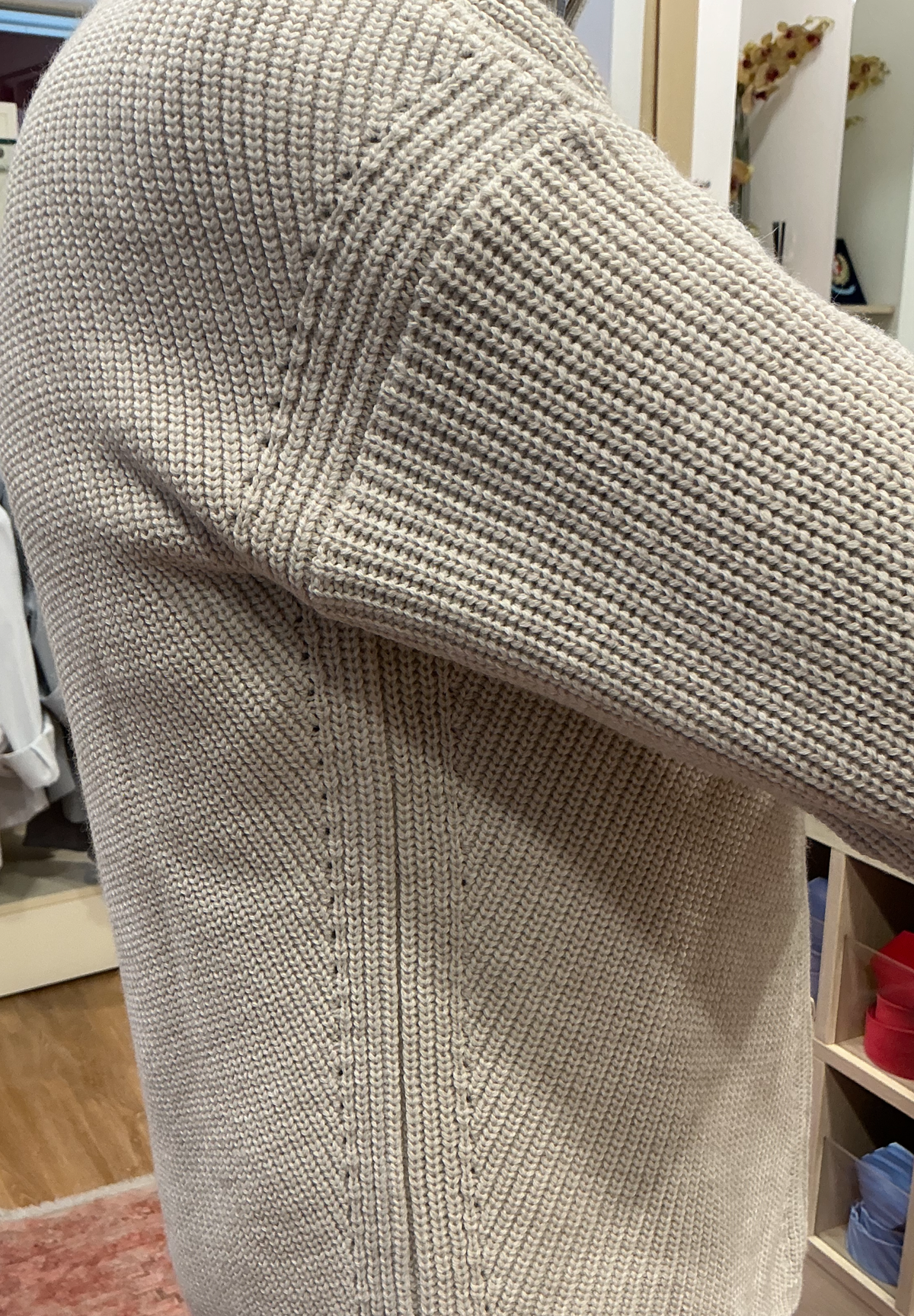 VERONICA giacca con zip variante color beige melange