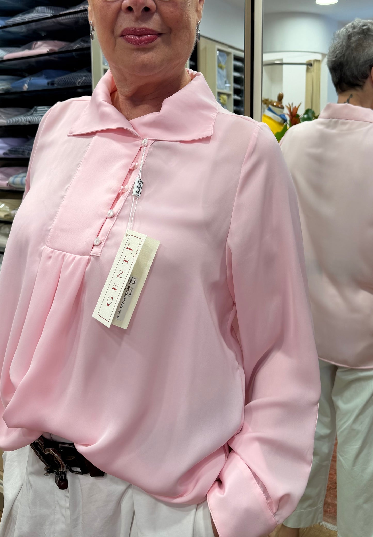 ELETTRA viscosa tinta unita rosa