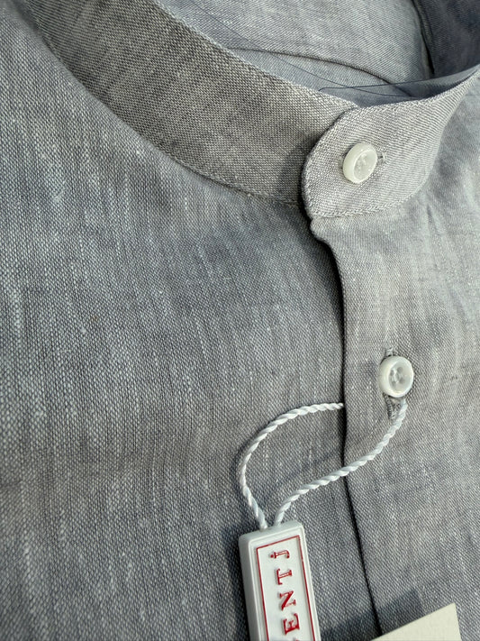 LINO/COTONE 5503 5647 grigio collo COREANA METÀ PREZZO