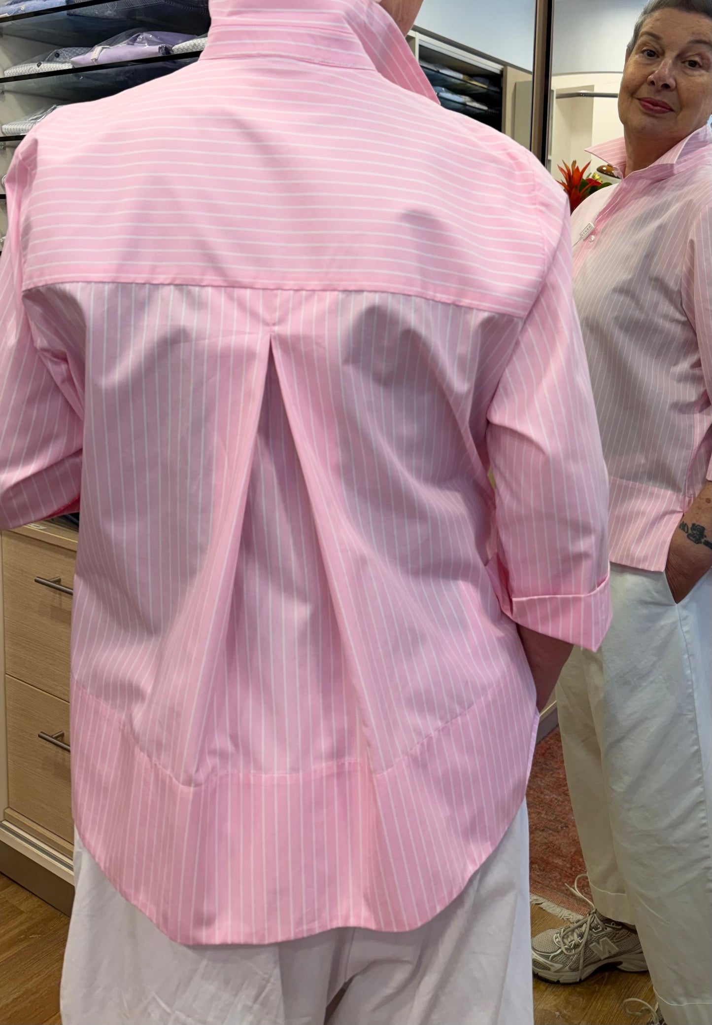 EDRY manica 3/4 righe rosa cotone 100%