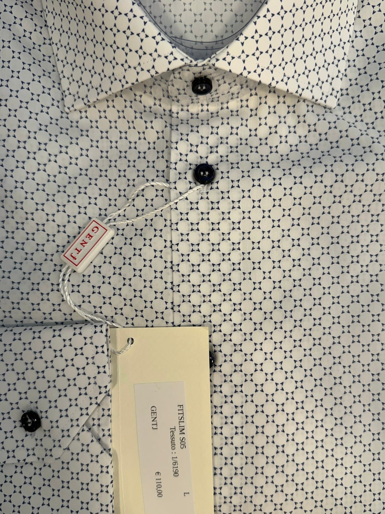Microfantasia bianco blu 6190