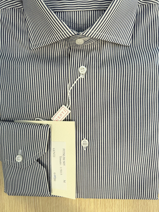 Righine blu bianco collo FRANCESE