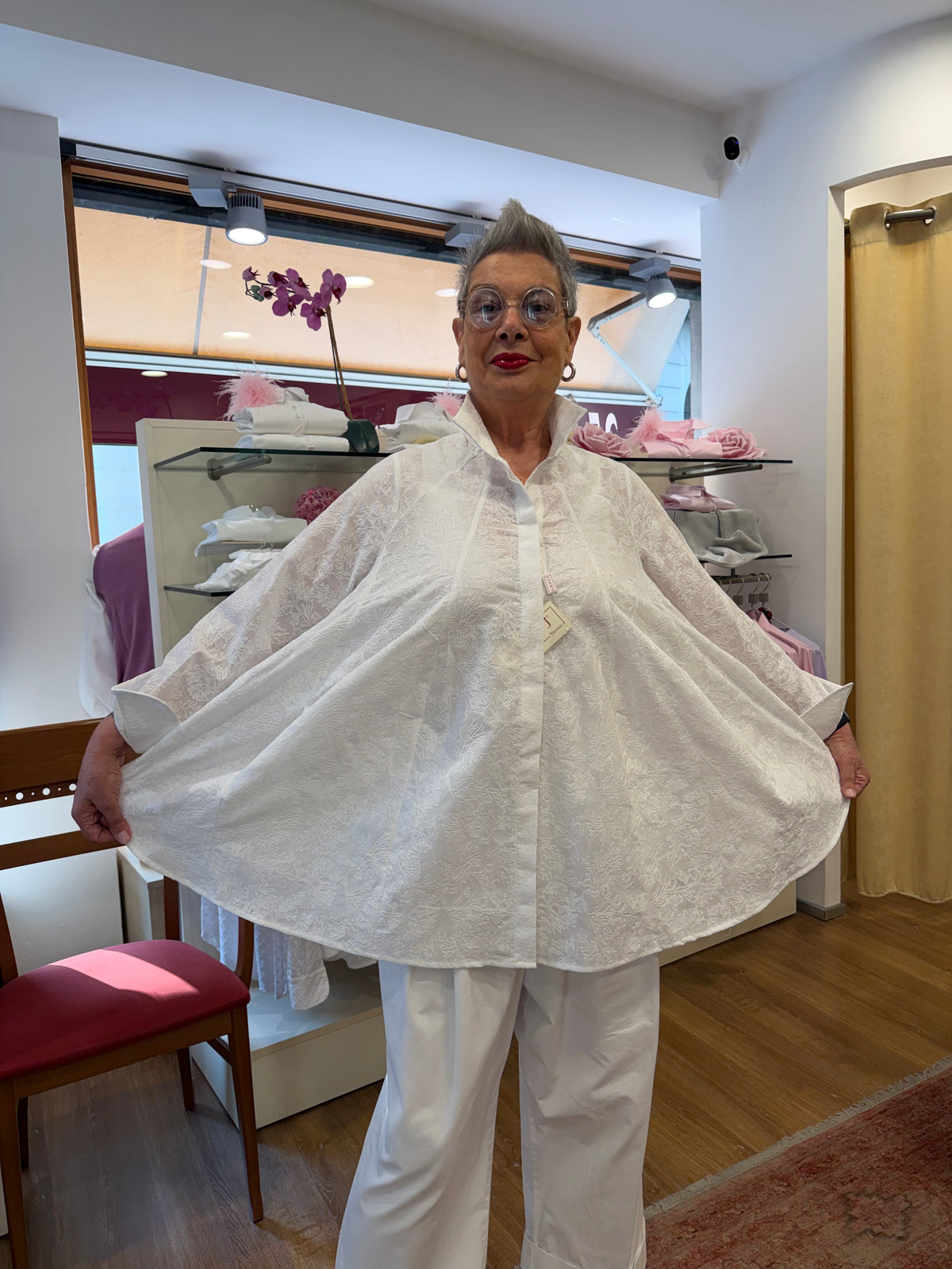 MARIA voile bianco ricamato