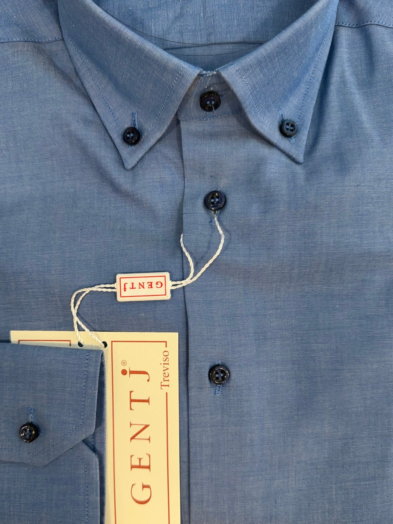 Oxford blu chiaro 6197 collo BOTTON DOWN