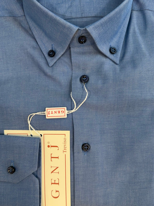Oxford blu chiaro 6197 collo BOTTON DOWN