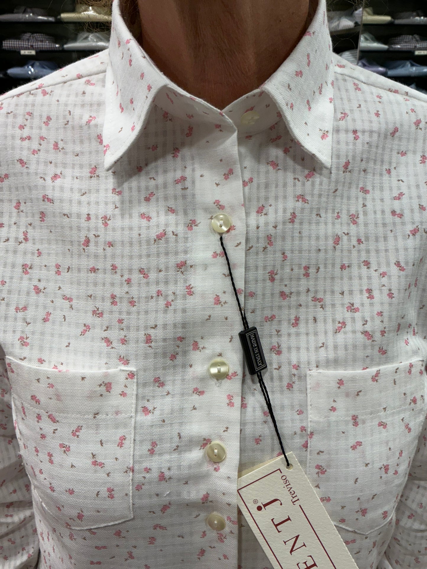 F3 stile uomo fiorellini rosa