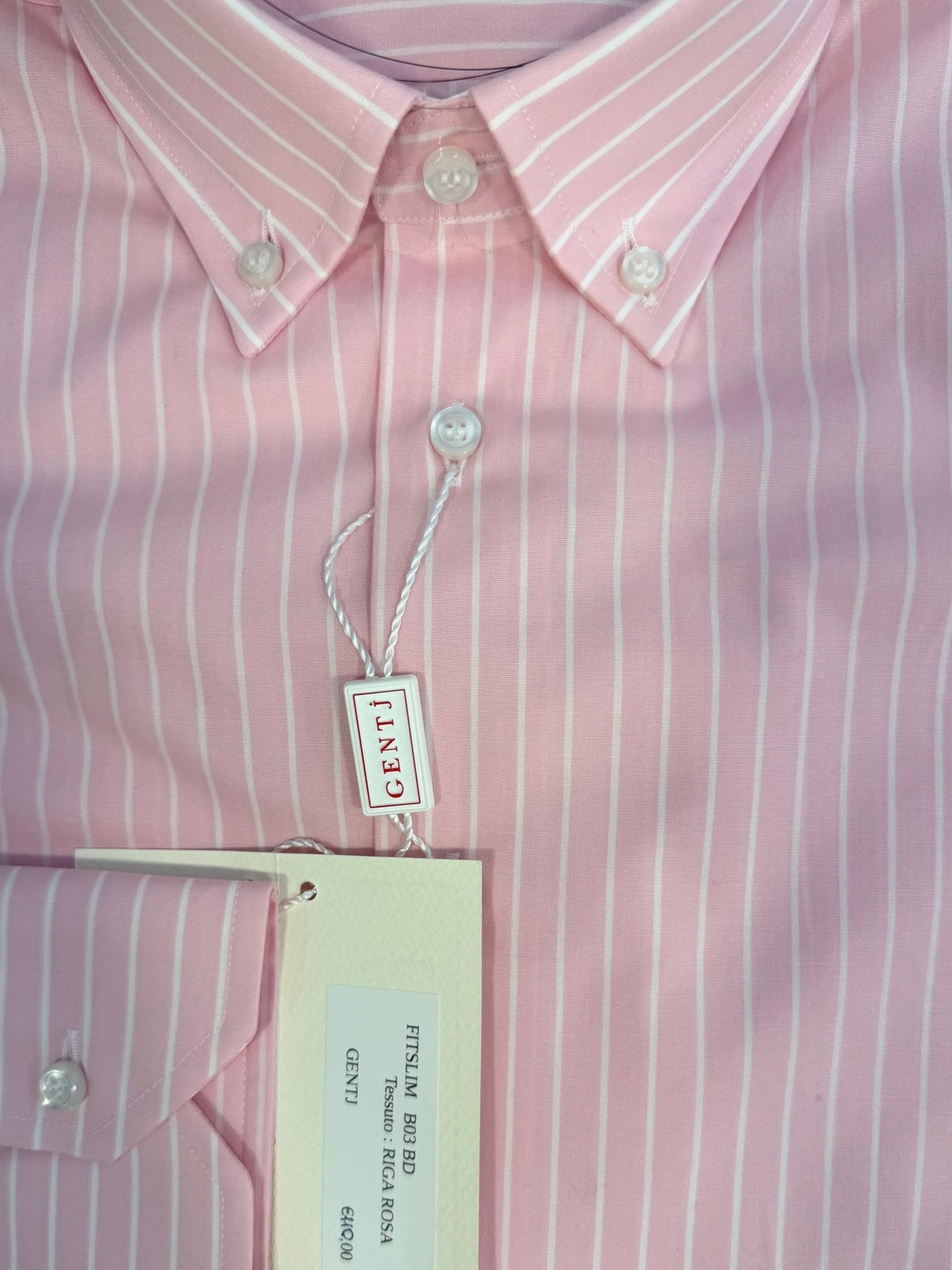 Riga rosa collo BOTTON DOWN