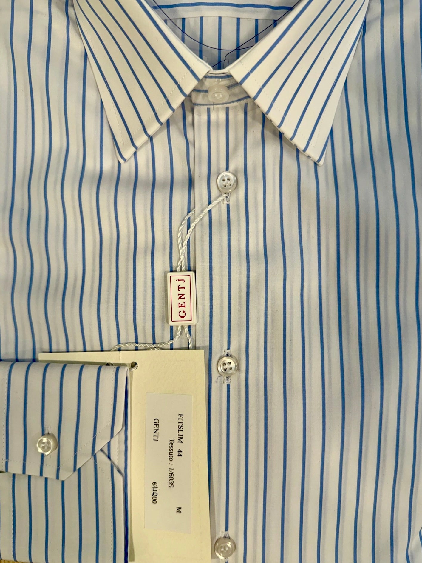 Riga Celeste/ Bianco 6035