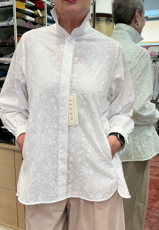 MARA voile ricamato bianco 9001