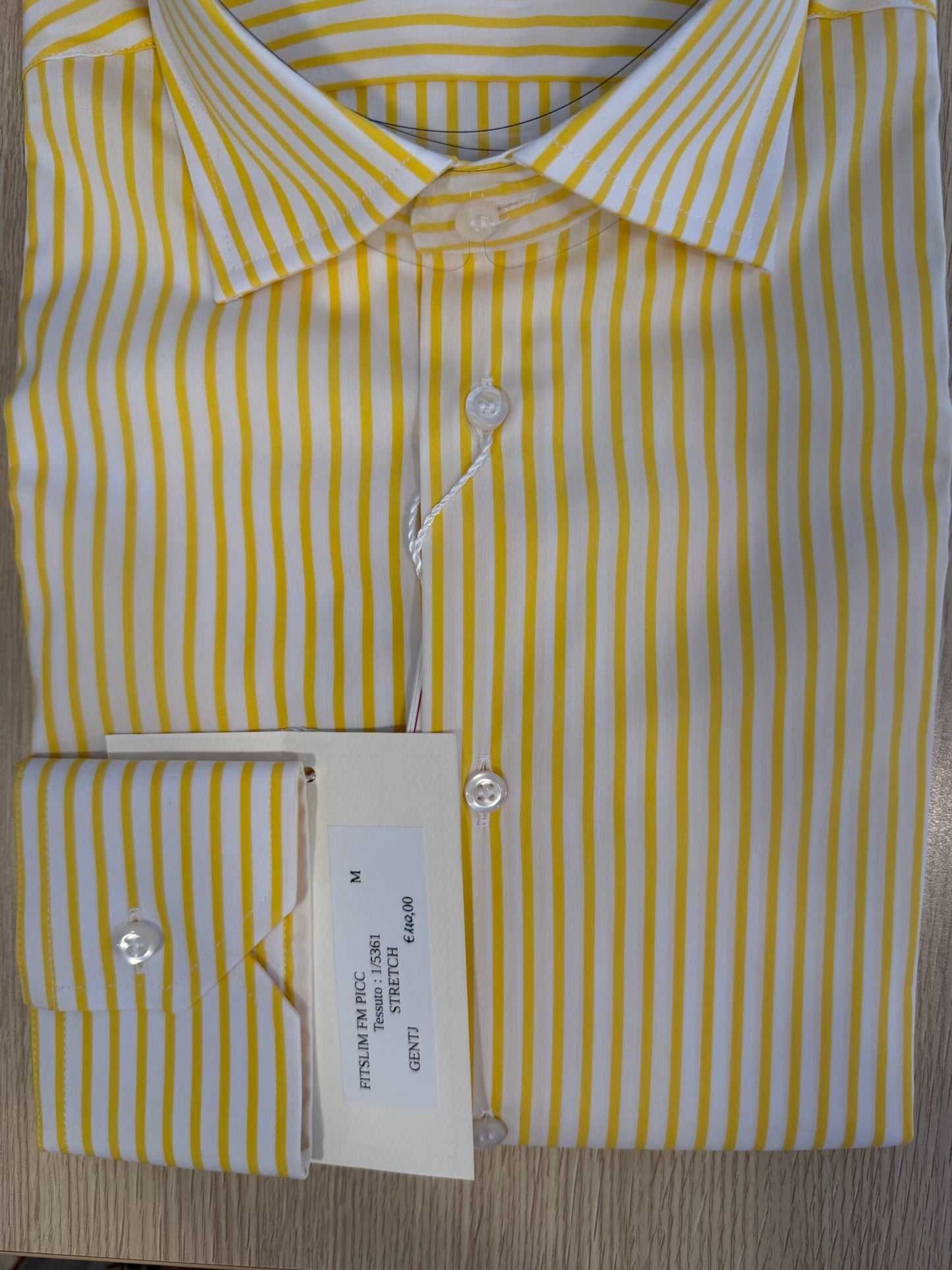 Righe giallo bianco stretch
