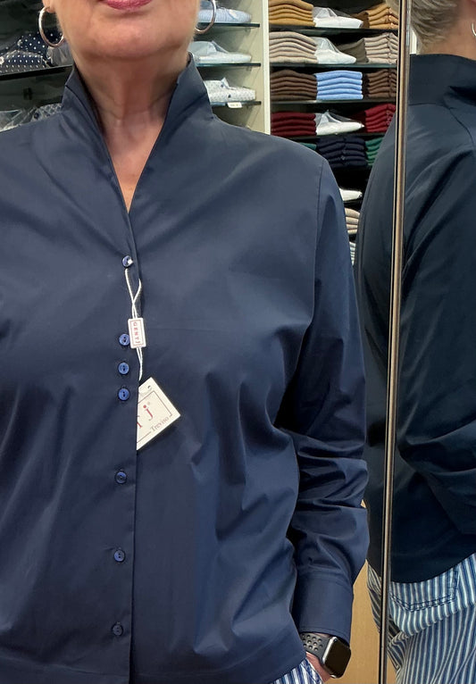 ROSI cotone stretch blu