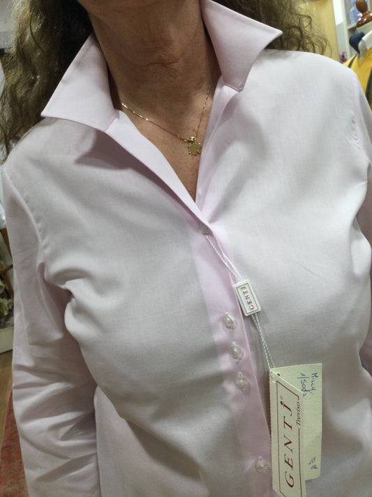 MILLY cotone Oxford (BIANCA ROSA CELESTE)