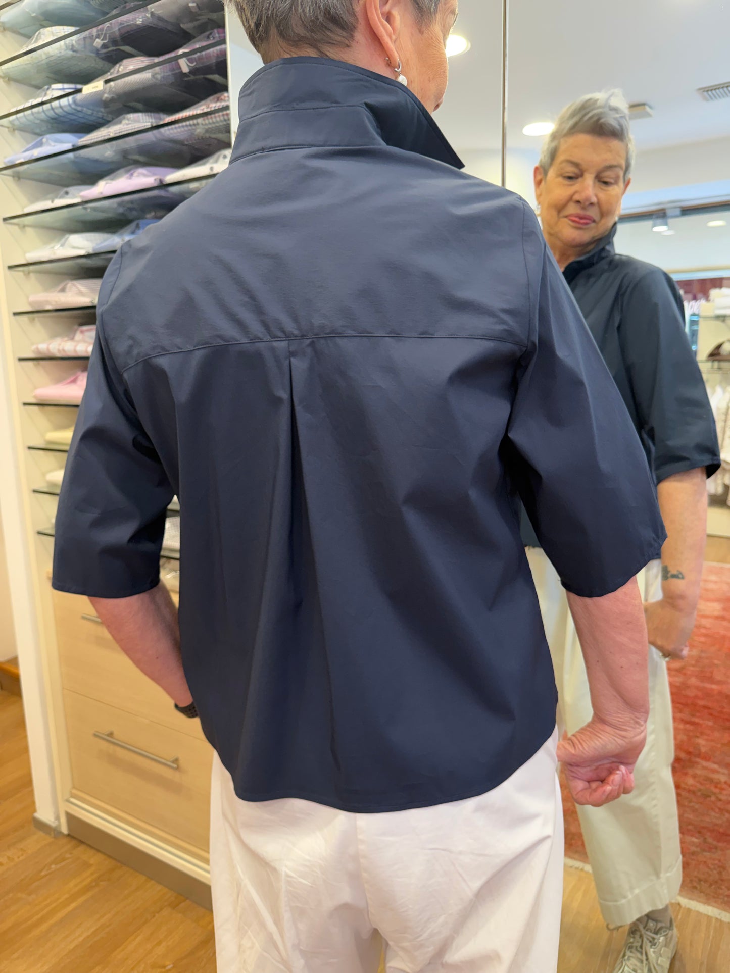 GIULIA manica 3/4 stretch blu