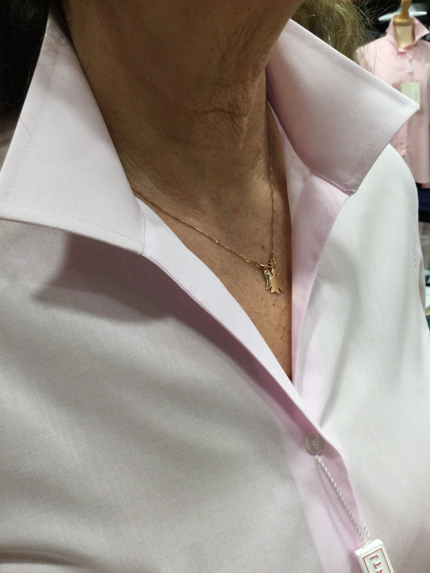 MILLY cotone Oxford (BIANCA ROSA CELESTE)