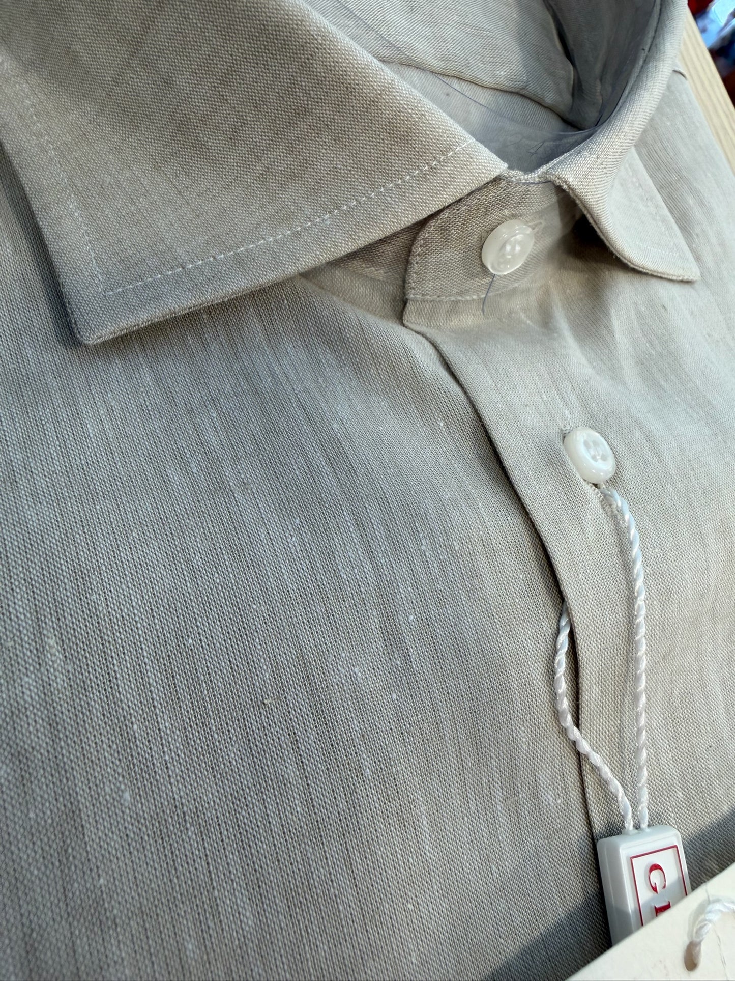 LINO/COTONE 5608 sabbia doppio taschino