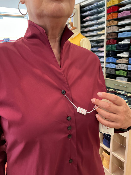 ROSI cotone stretch bordeaux