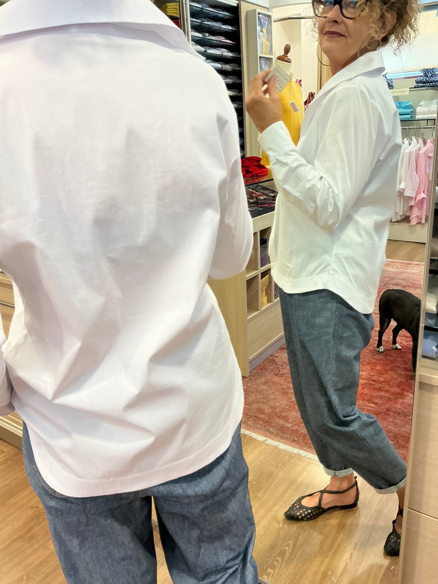 LUISA stretch bianco