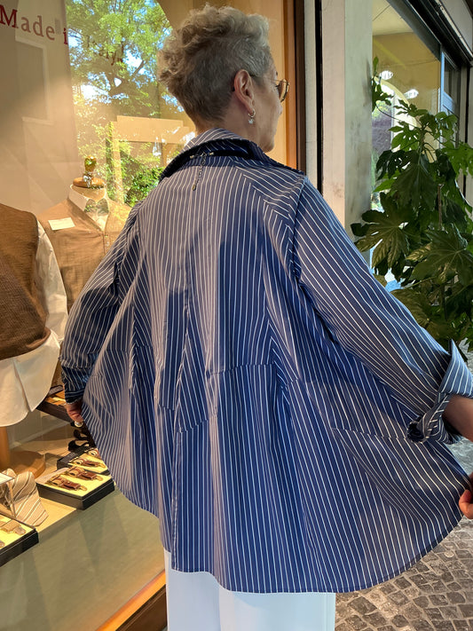 MARIA righe blu stretch