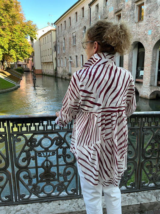ENRICA safari panna/bordeaux