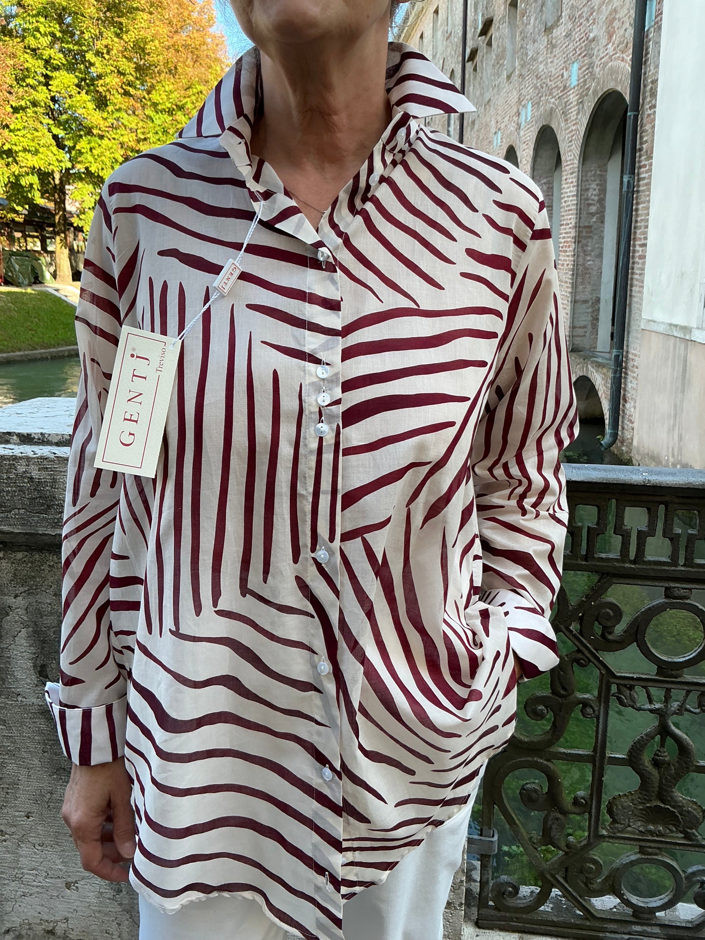 ENRICA safari panna/bordeaux