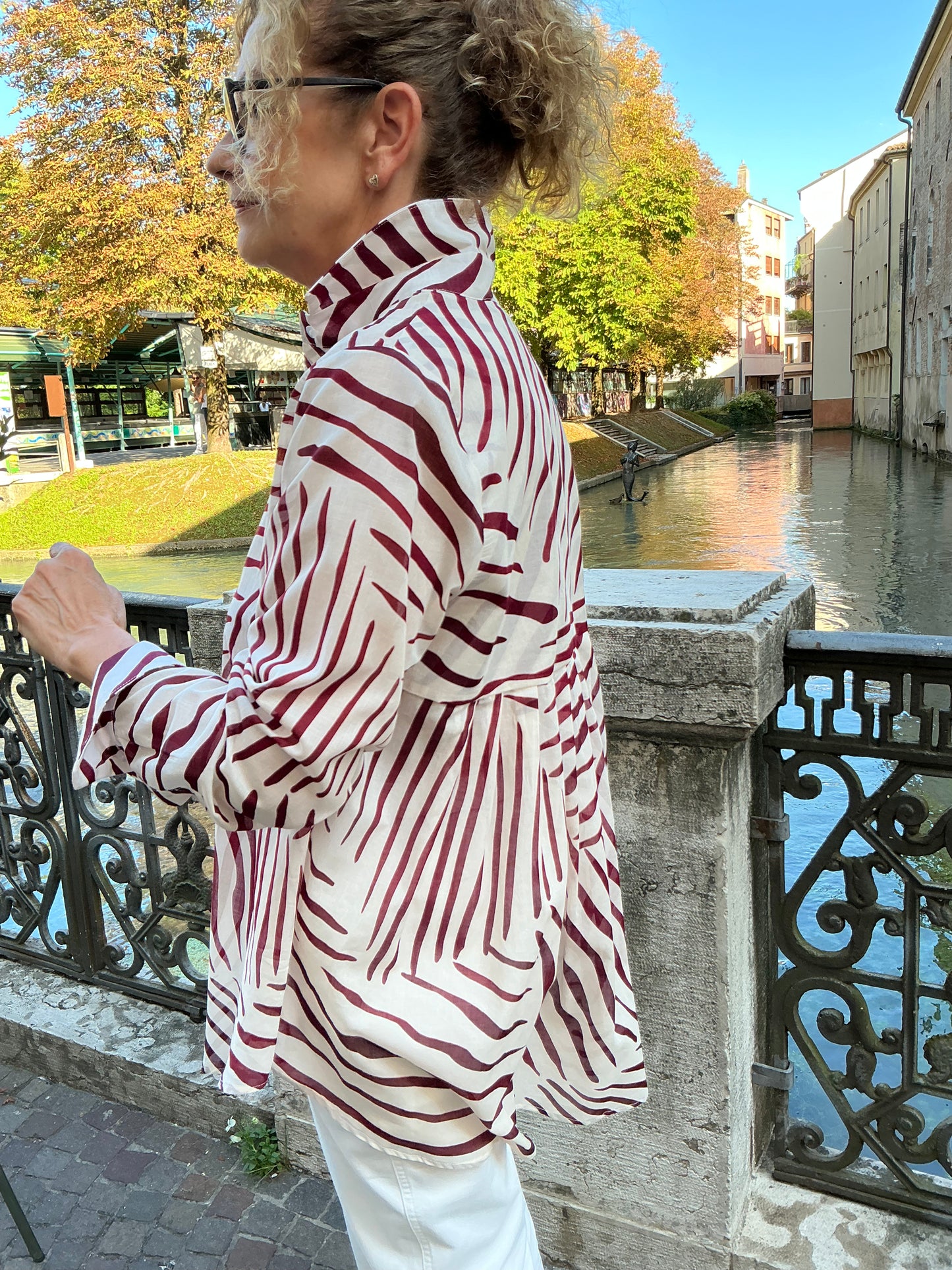ENRICA safari panna/bordeaux