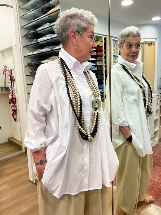 MARIA stretch bianco