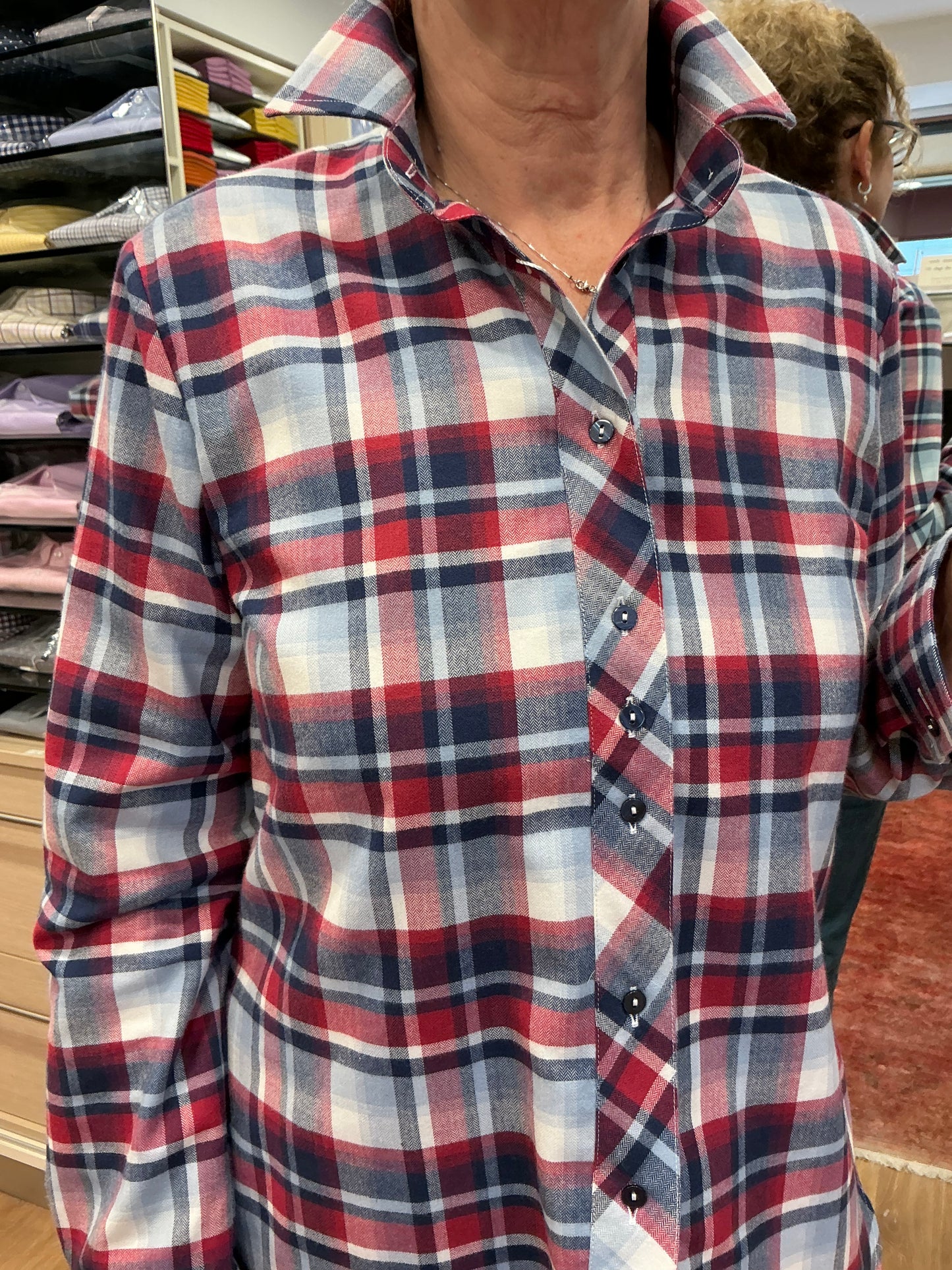 ALESSANDRA flanella blu bordeaux