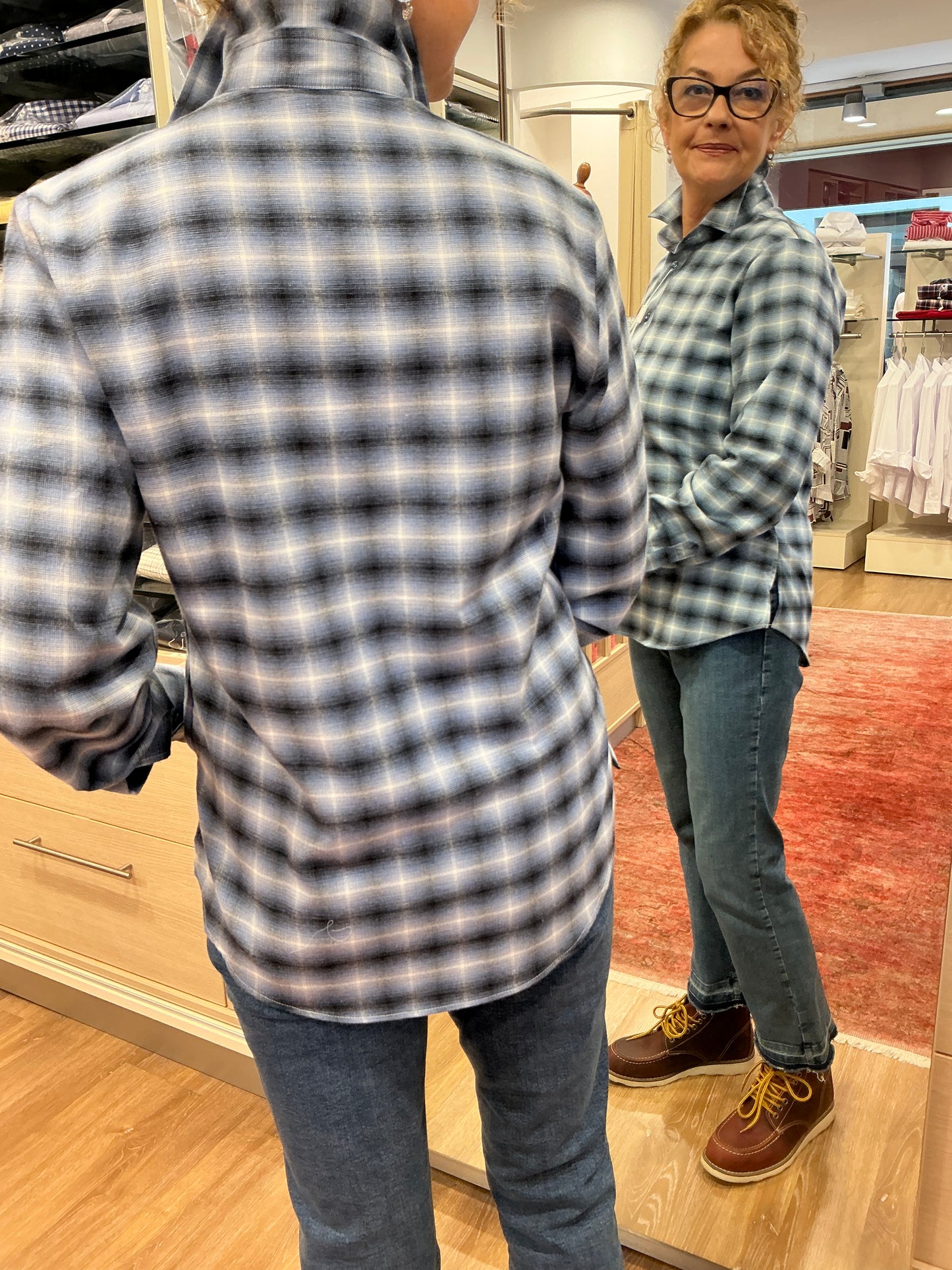 ALESSANDRA flanella scozzese toni blu