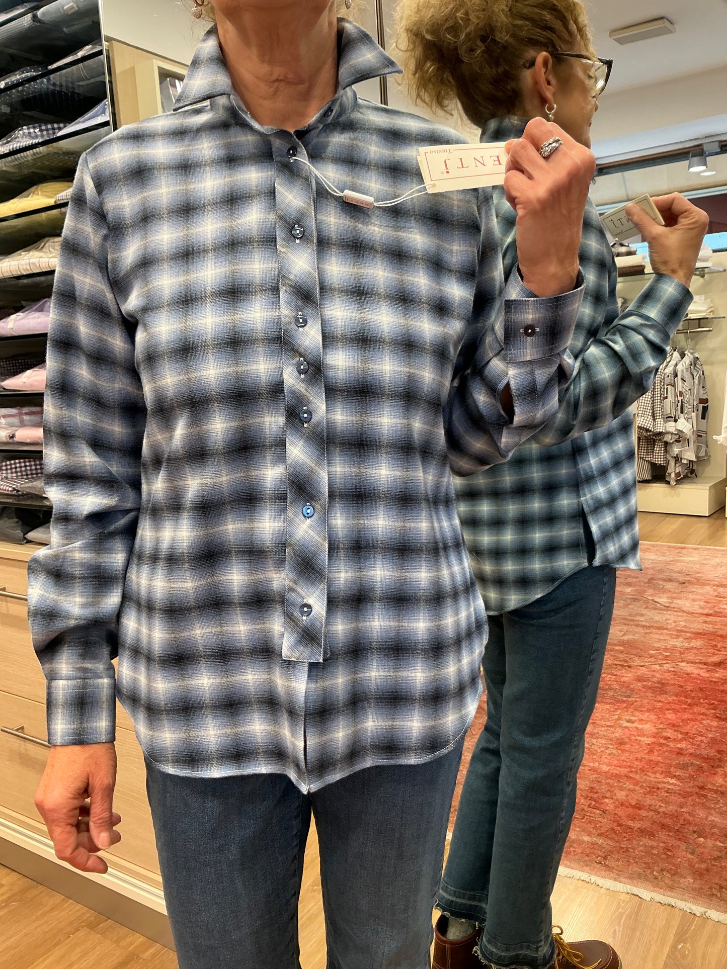 ALESSANDRA flanella scozzese toni blu