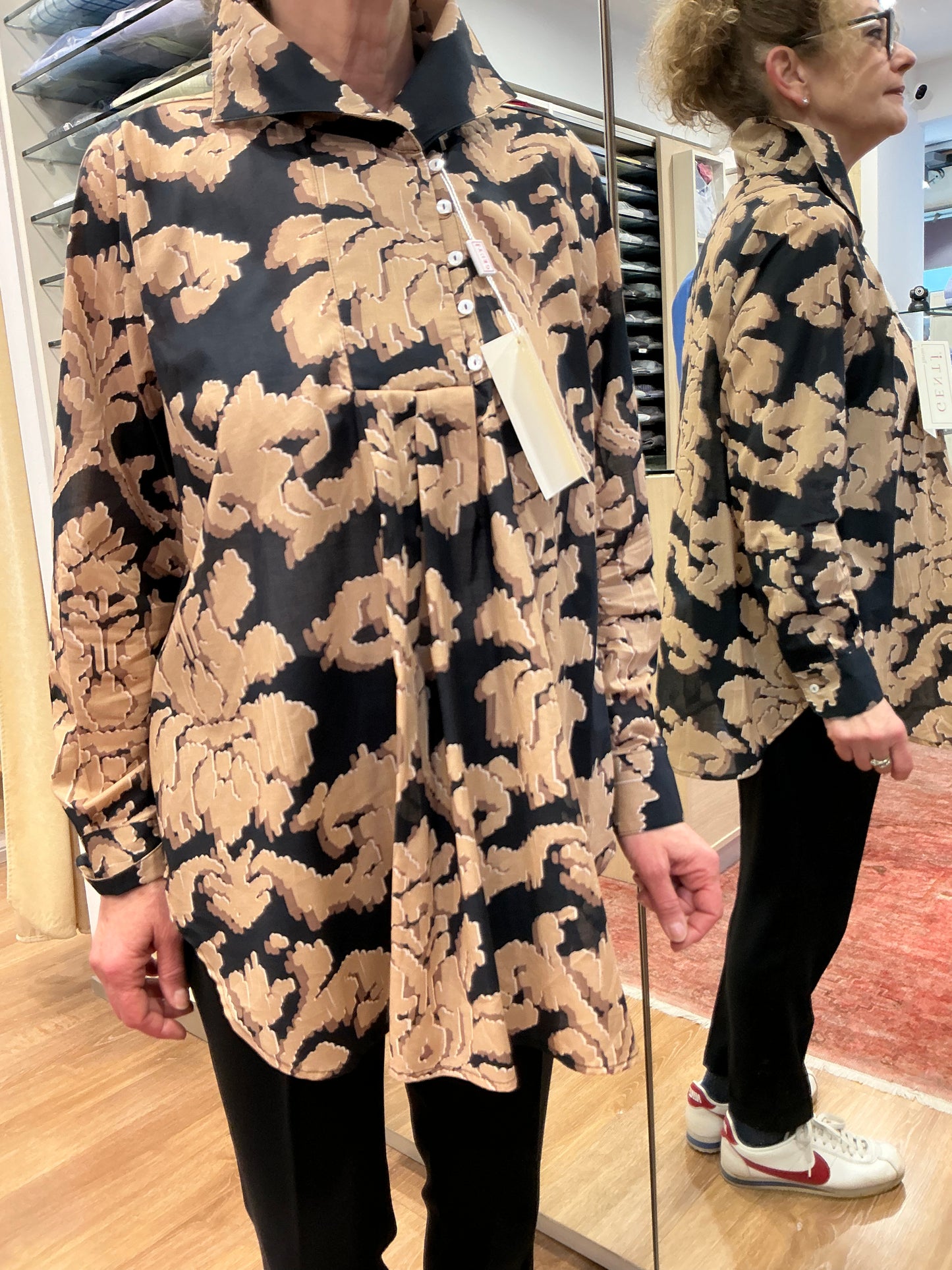 ELETTRA arabeschi nero/beige