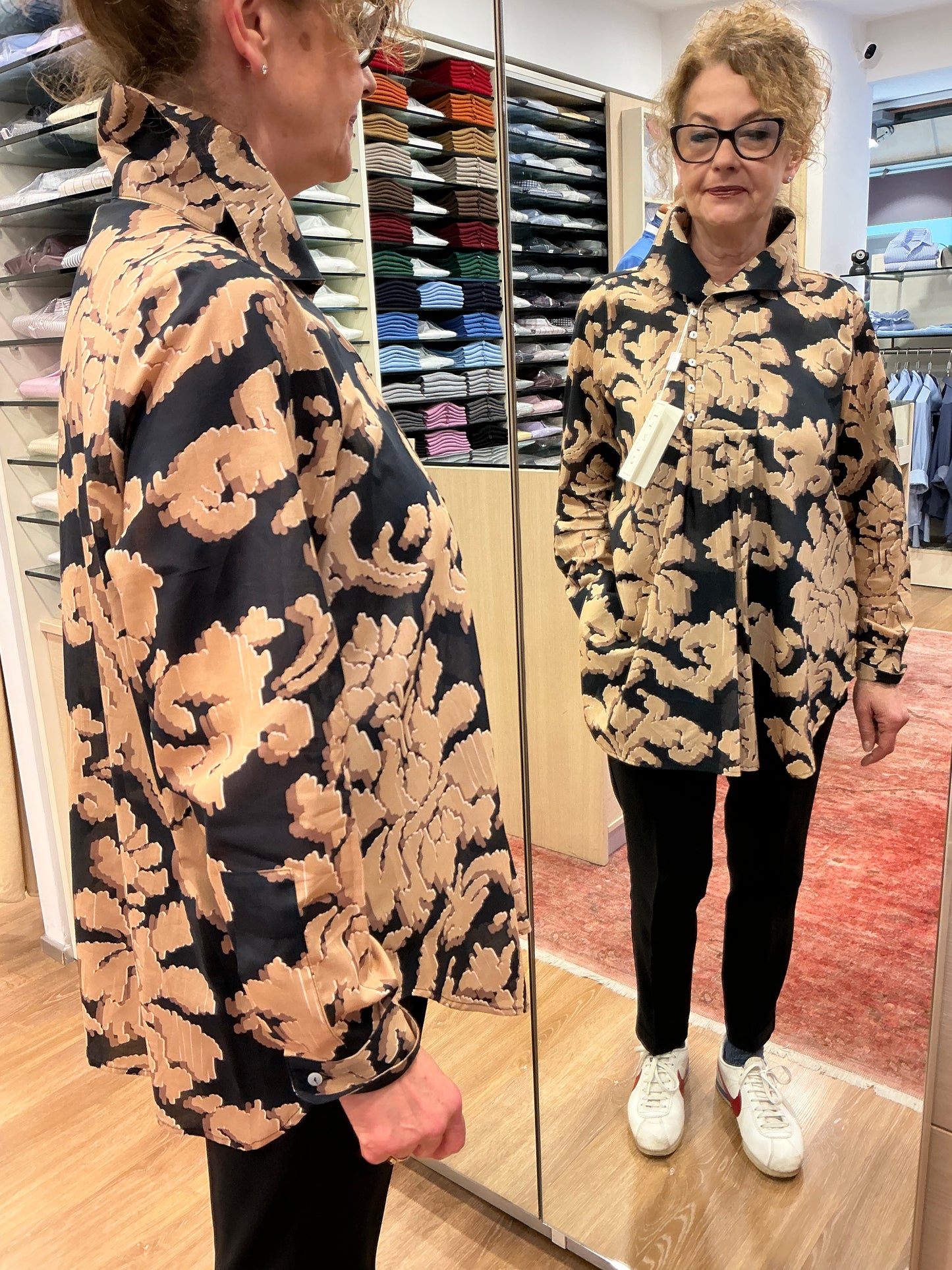 ELETTRA arabeschi nero/beige