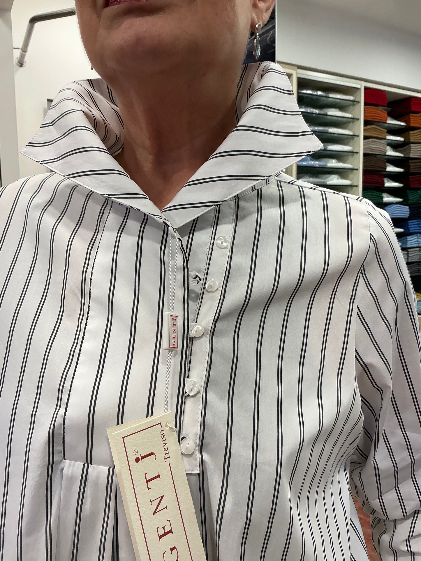 ELETTRA righe bianco/blu