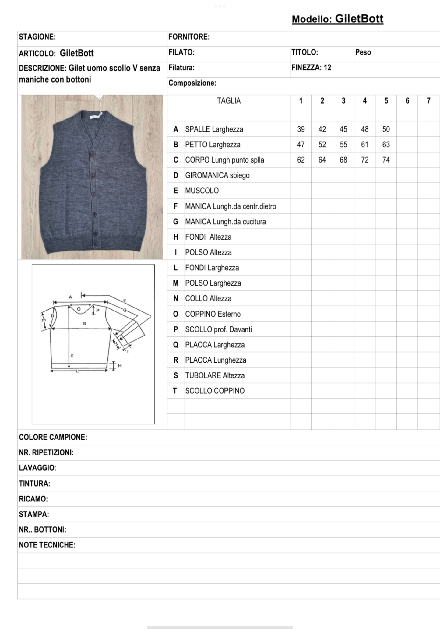 GILET CON BOTTONI