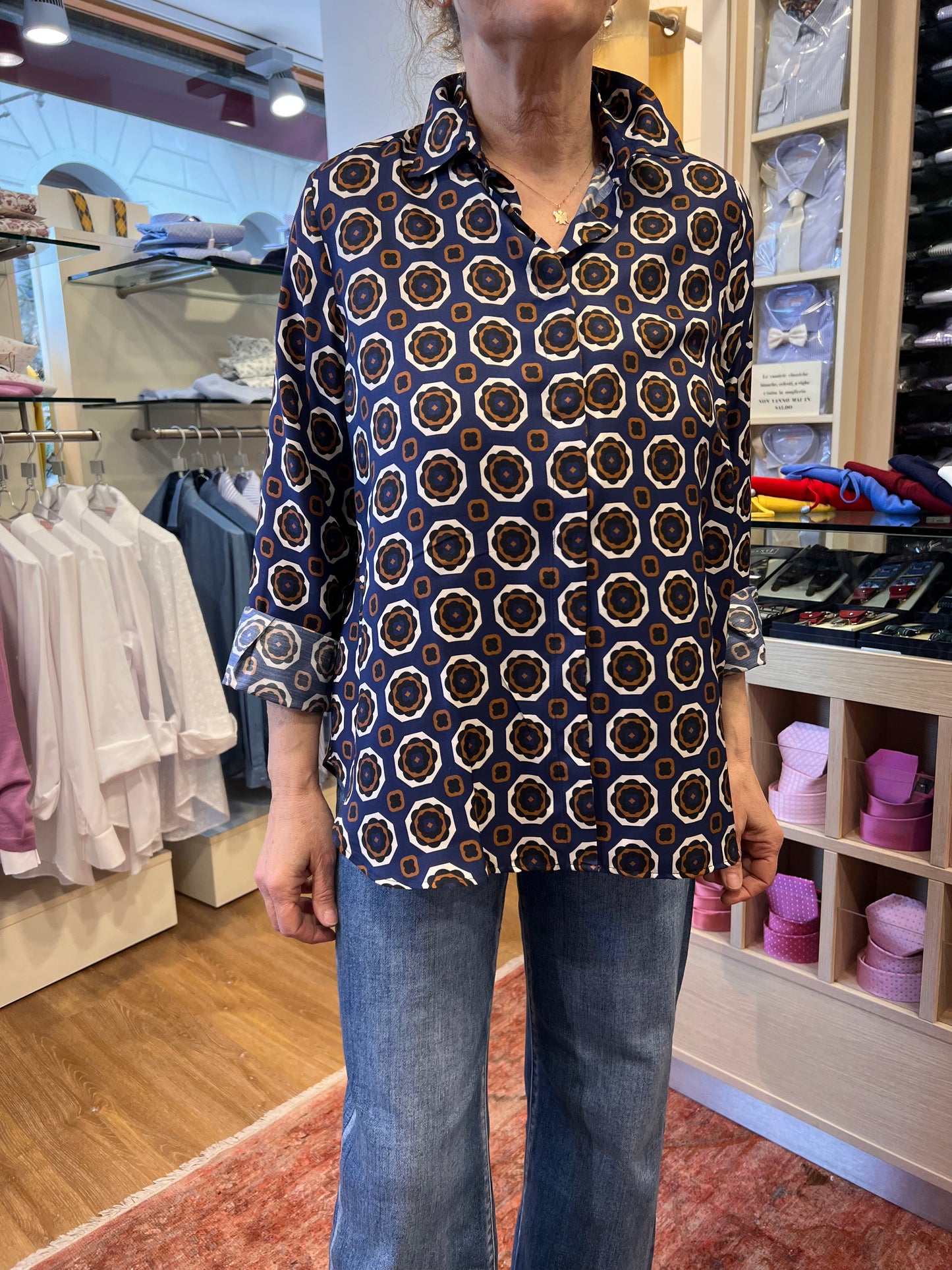 GIGI viscosa marrone blu 10/25