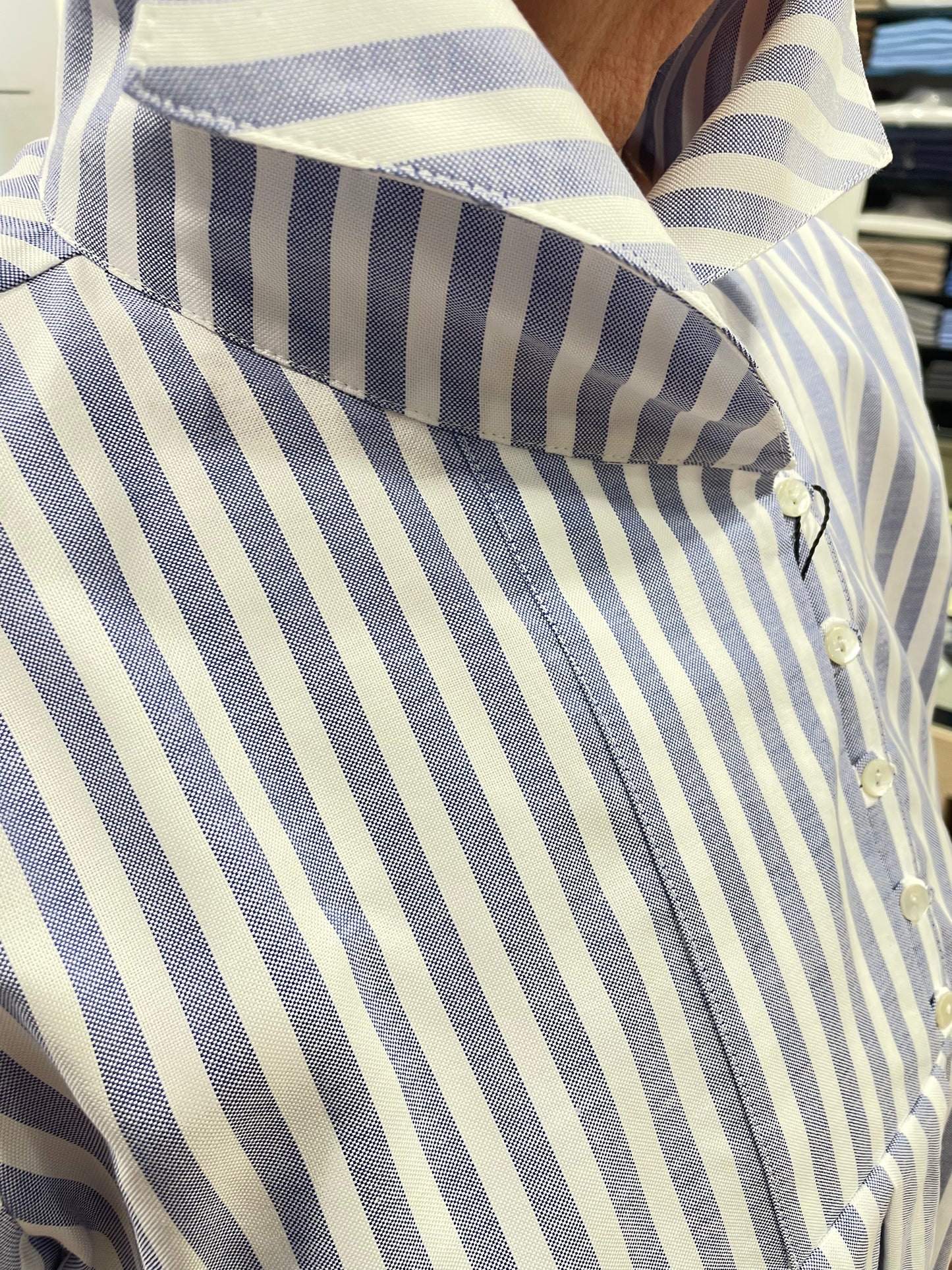 ELETTRA Oxford a righe azzurre 47/25