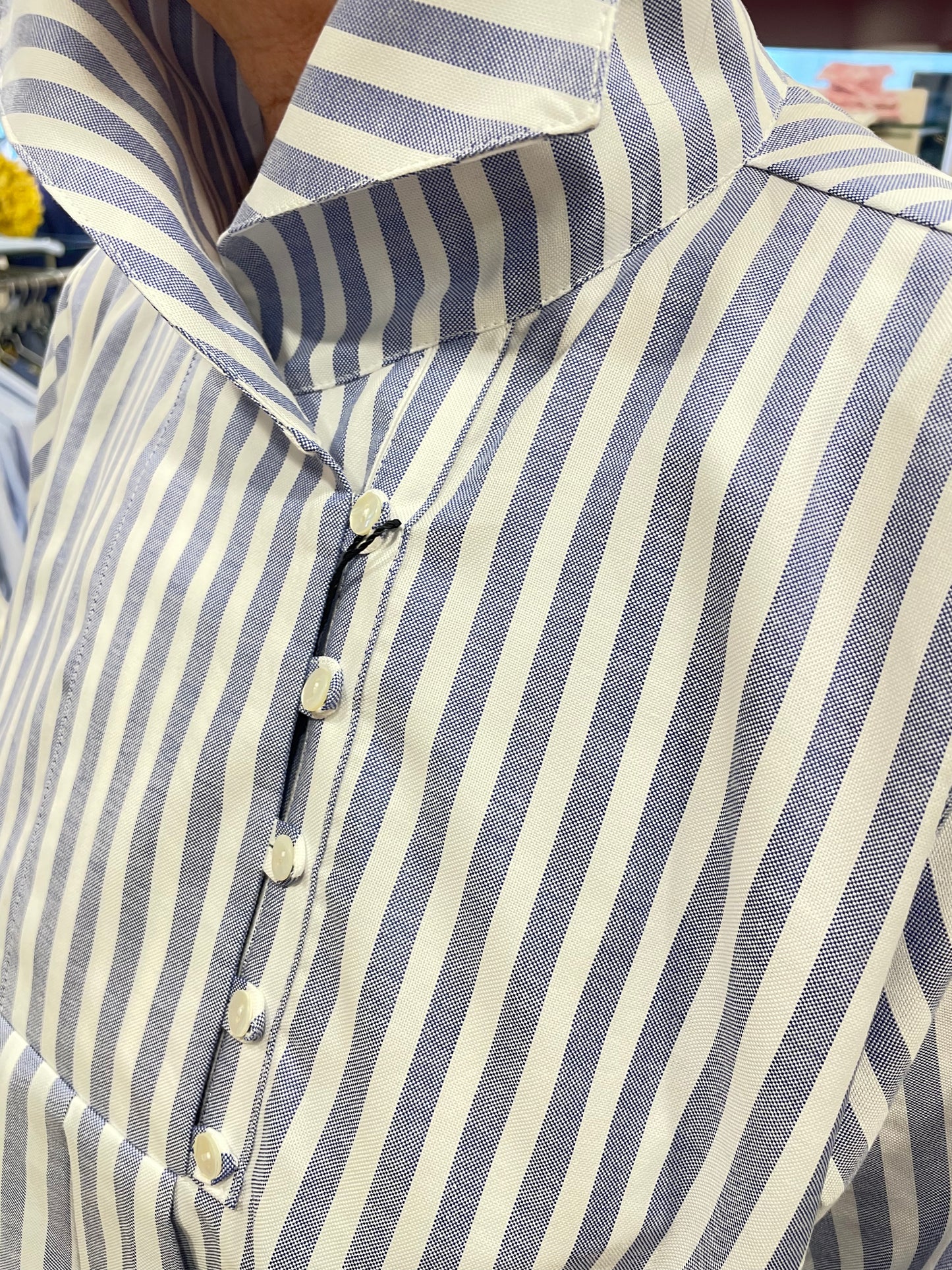 ELETTRA Oxford a righe azzurre 47/25