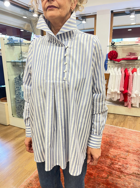 ELETTRA Oxford a righe azzurre 47/25