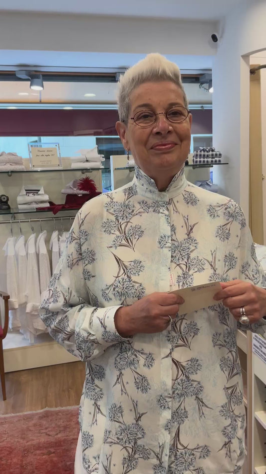 FRANCA a kimono viscosa fant celeste